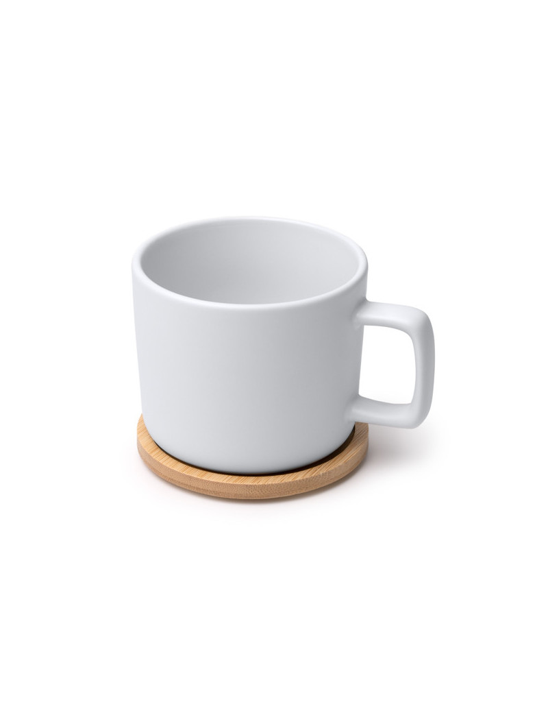 Taza de cerámica MOLOK para sublimación con tapa de bambú personalizado de Stamina imagen 9