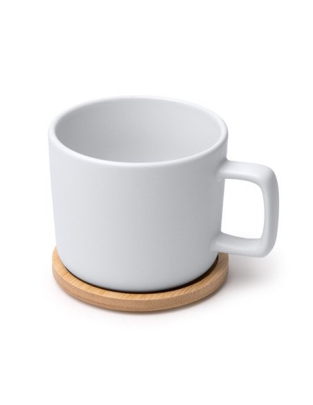 Taza MOLOK sublimación con tapa bambú | Regalo empresa