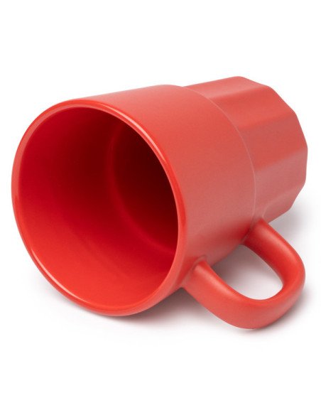 Taza de cerámica LUNGER 450 ml con acabado mate y relieve inferior personalizado de Stamina imagen 9