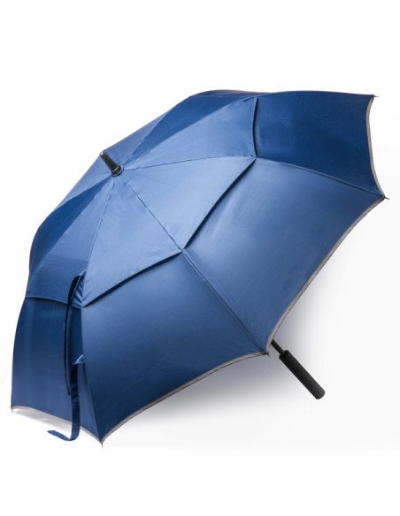 Paraguas automático LINZ de RPET con banda reflectante y sistema antiviento personalizado de Stamina imagen 11