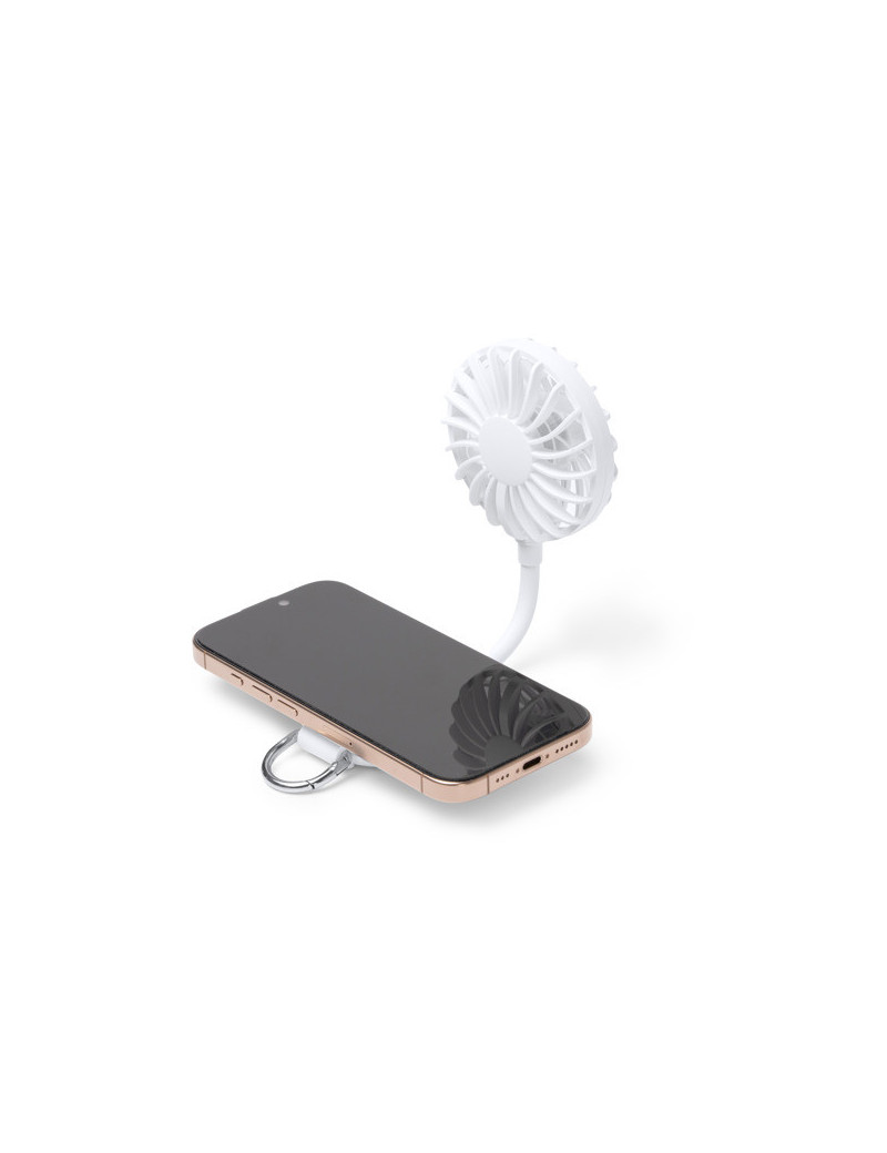 Ventilador de mano DENISON recargable con soporte móvil personalizado de Stamina imagen 14