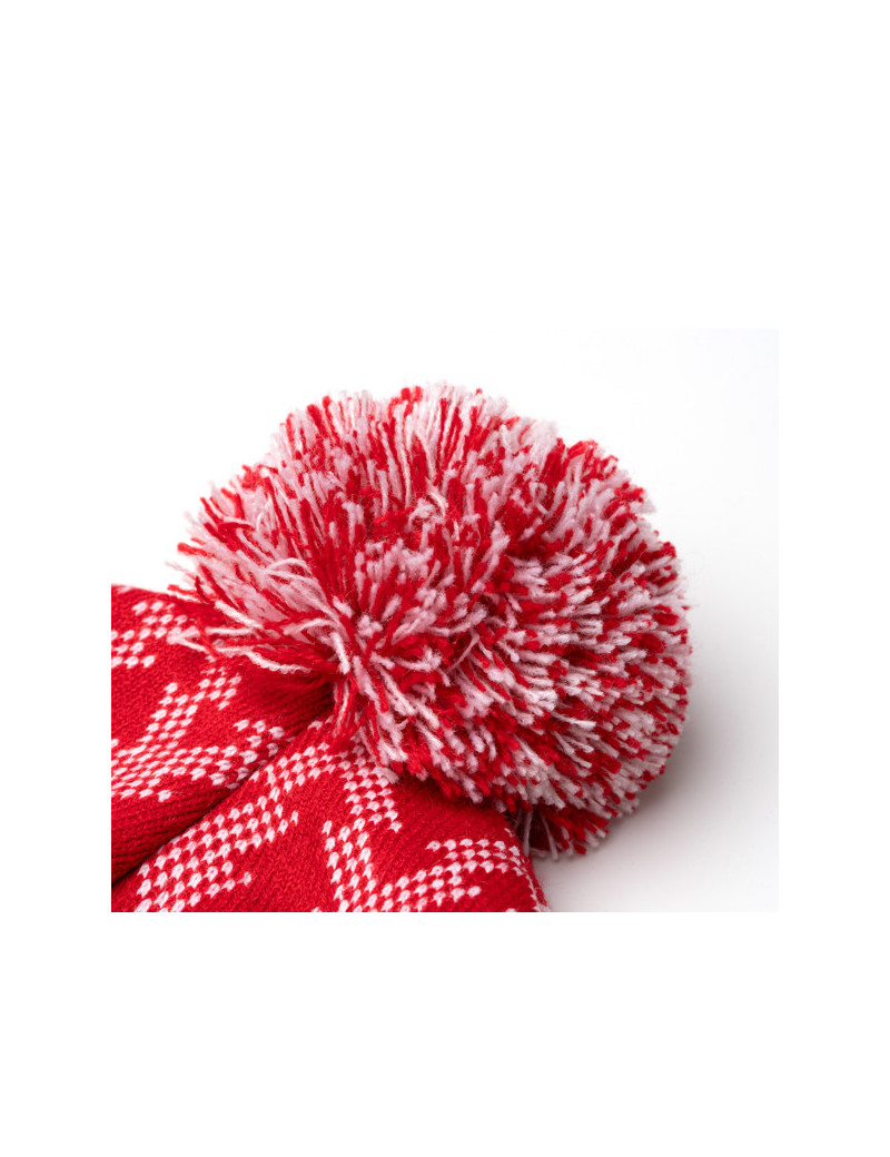 Gorro acrílico REDWIN navideño con pompón y copos de nieve personalizado de Stamina imagen 8