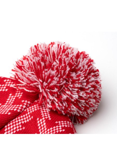 Gorro acrílico REDWIN navideño con pompón y copos de nieve personalizado de Stamina imagen 8