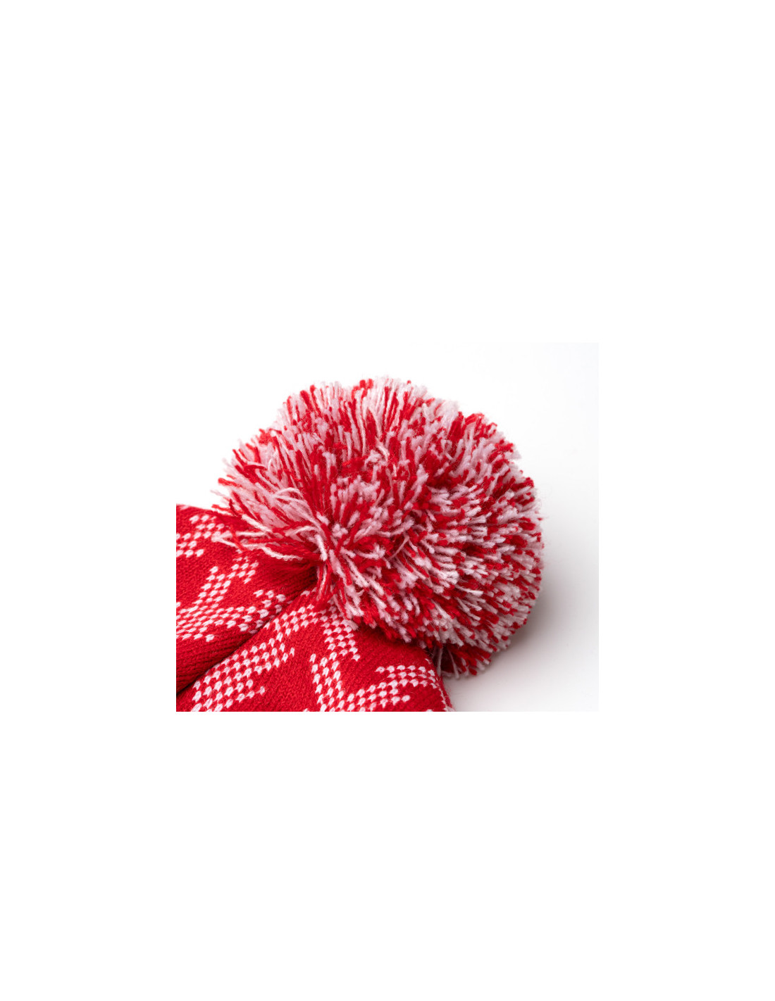 Gorro acrílico REDWIN navideño con pompón y copos de nieve personalizado de Stamina imagen 8