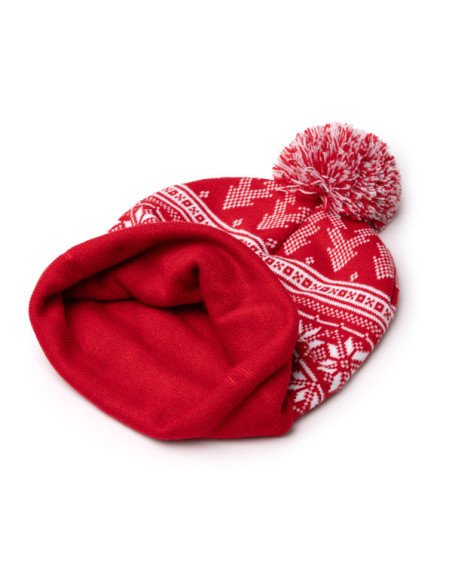 Gorro acrílico REDWIN navideño con pompón y copos de nieve personalizado de Stamina imagen 9