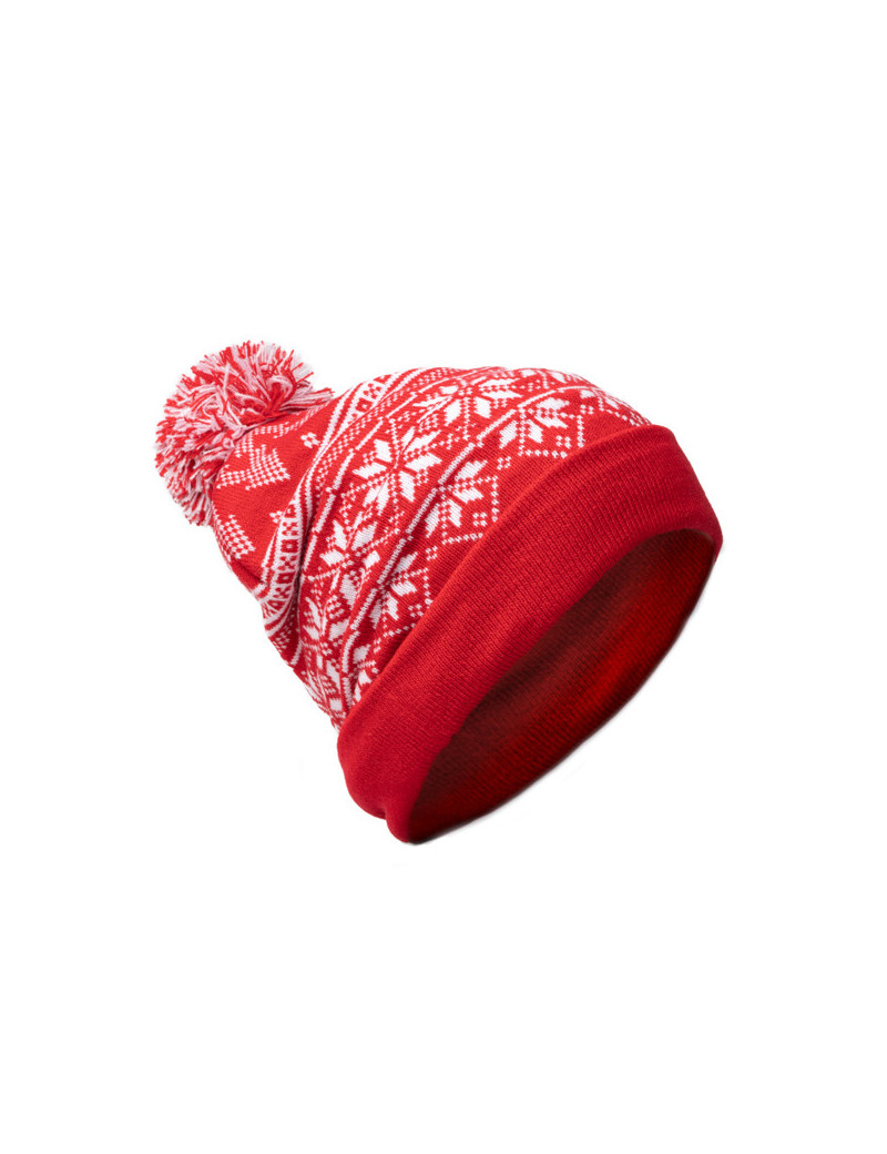Gorro acrílico REDWIN navideño con pompón y copos de nieve personalizado de Stamina imagen 10