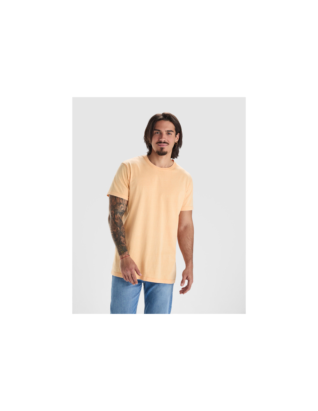 Camiseta CORGI de manga corta en algodón peinado efecto lavado personalizado de Roly imagen 15