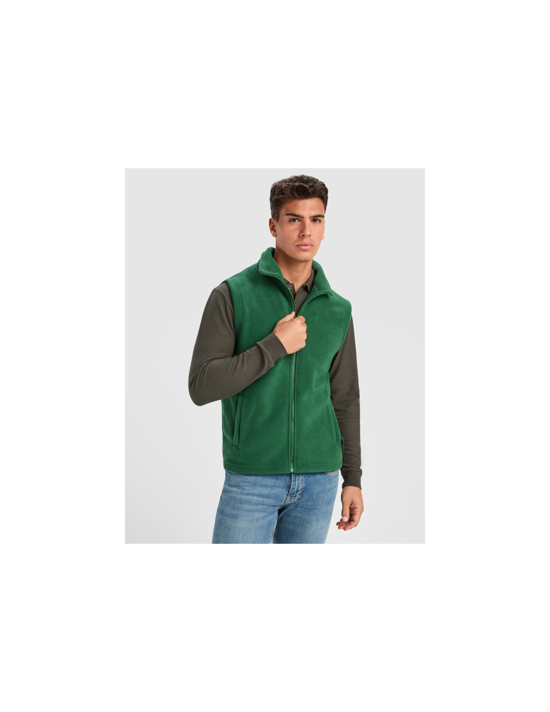 Chaleco polar NEW BELLAGIO con cremallera y cuello alto personalizado de  imagen 17