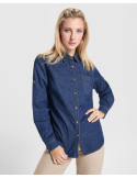 Camisa vaquera LUJAN WOMAN de manga larga con tejido stretch personalizado de Roly imagen 10