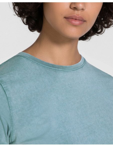 Camiseta FIYI WOMAN de manga corta en algodón peinado efecto lavado personalizado de Roly imagen 17