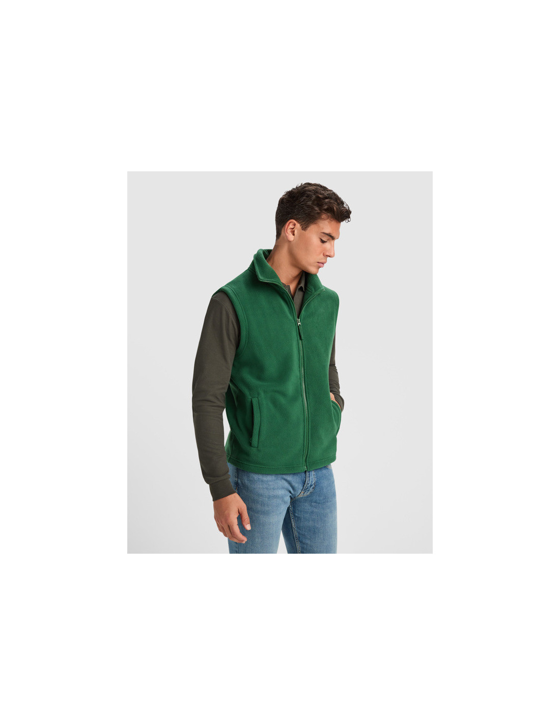 Chaleco polar NEW BELLAGIO con cremallera y cuello alto personalizado de  imagen 18