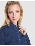 Camisa vaquera LUJAN WOMAN de manga larga con tejido stretch personalizado de Roly imagen 12