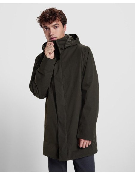 Parka acolchada 3/4 DOME impermeable con capucha extraíble personalizado de  imagen 13