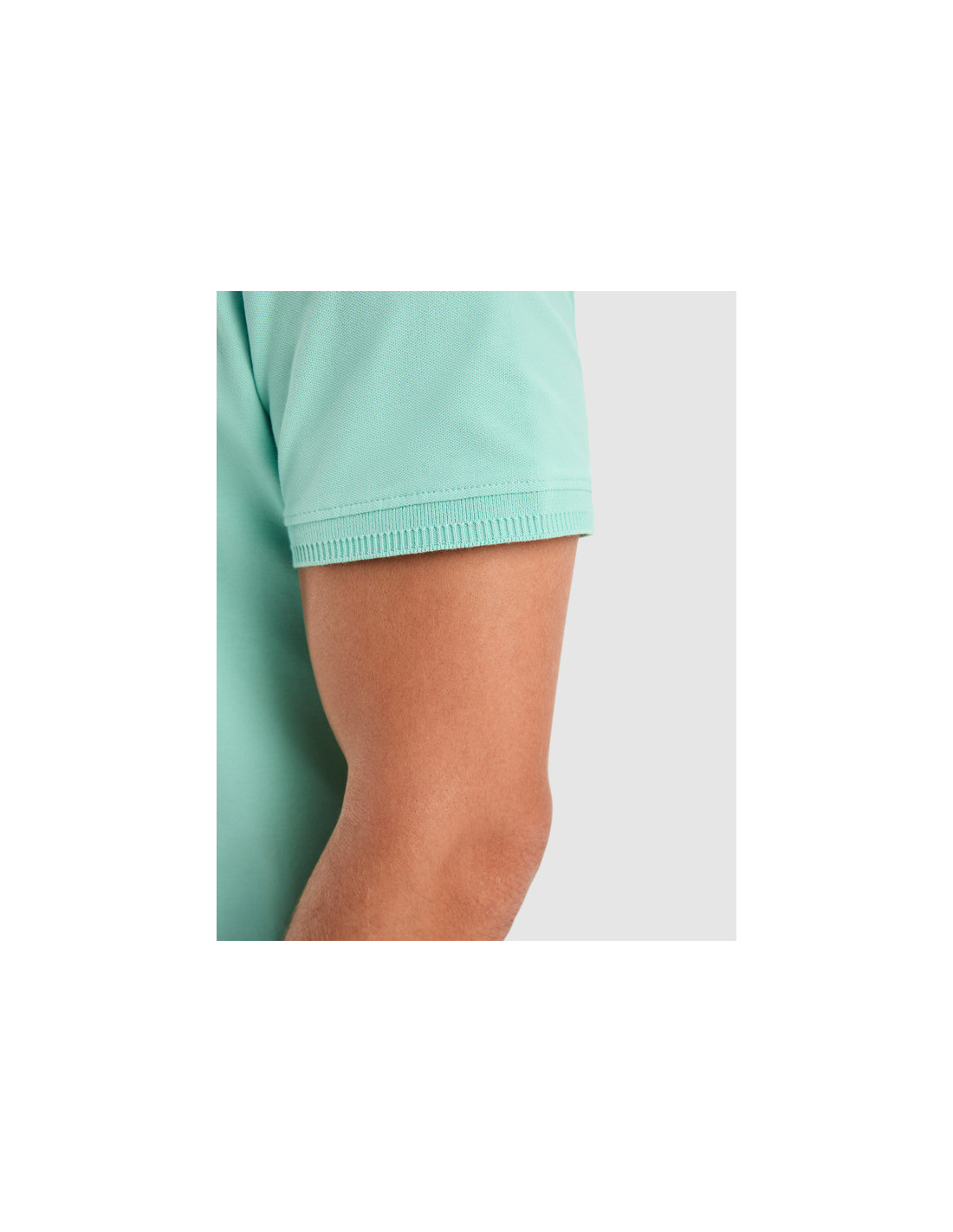 Polo WOS de manga corta en punto piqué con elastano personalizado de Roly imagen 30