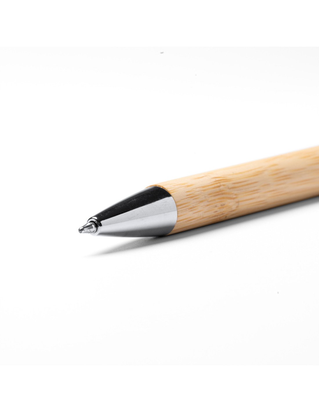 Bolígrafo VAREL Personalizado – Diseño en Bambú con Puntero Táctil y Pulsador Metalizado personalizado de Stamina imagen 1