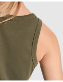 Camiseta sin mangas DRIBE mujer en punto canalé stretch personalizado de Roly imagen 3