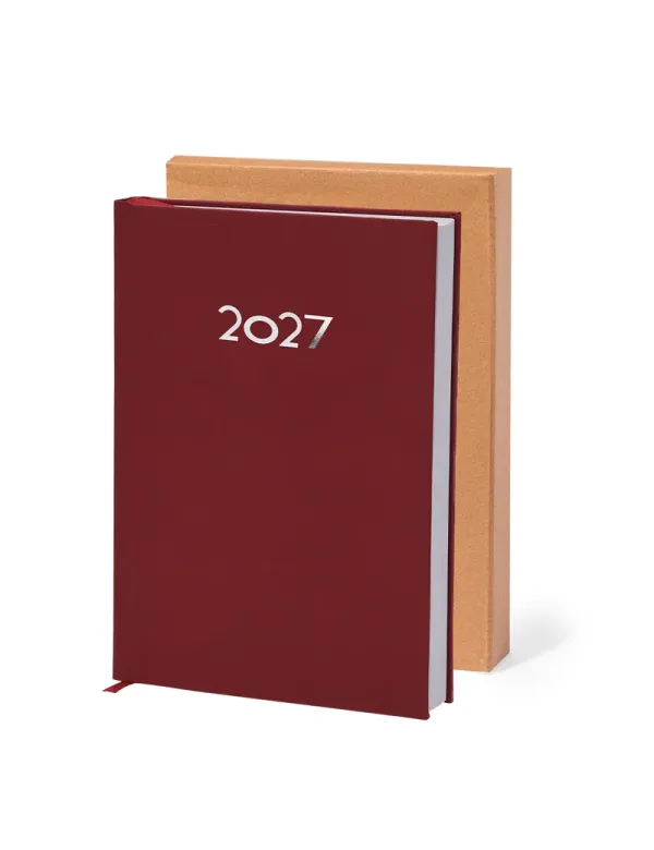 Agenda Canek A5 personalizada en PU con caja kraft personalizado de  imagen 11