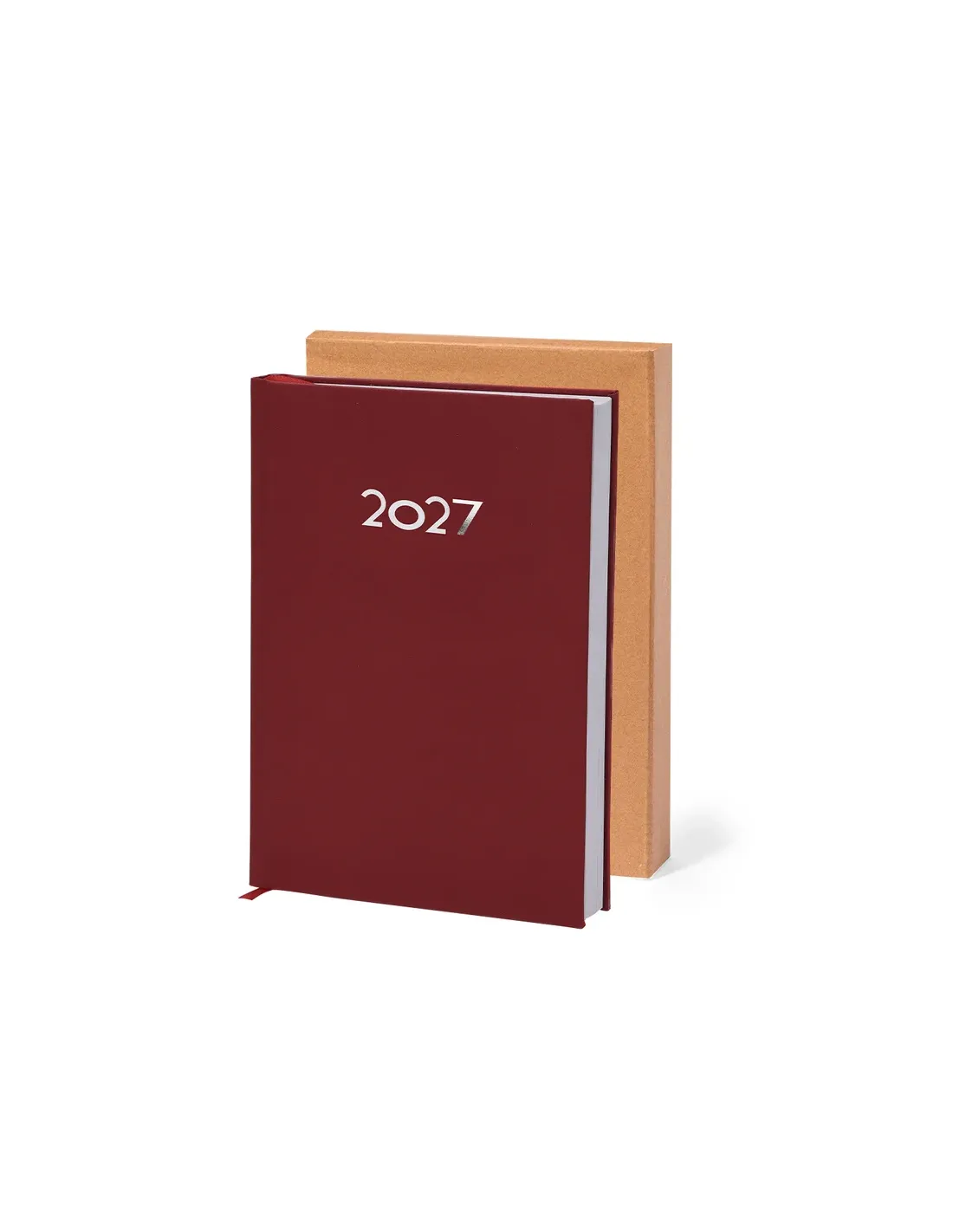 Agenda Canek A5 personalizada en PU con caja kraft personalizado de  imagen 11
