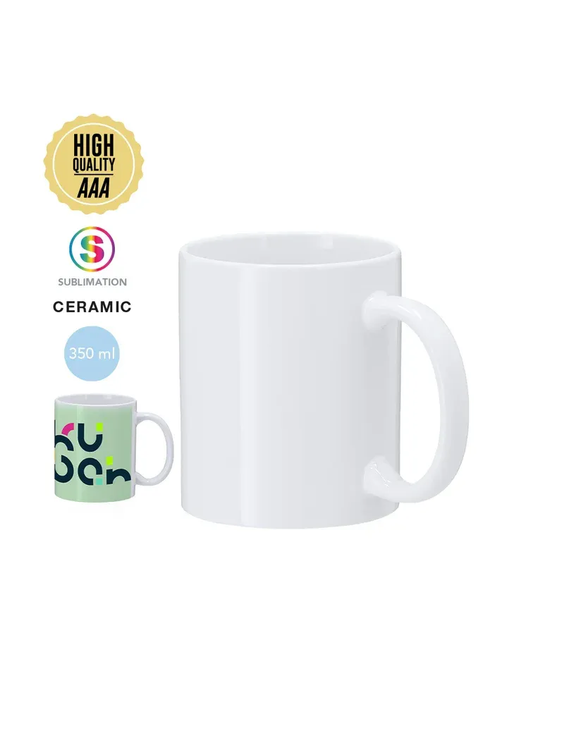 Taza Werdan AAA para sublimación 350 ml personalizado de  imagen 1