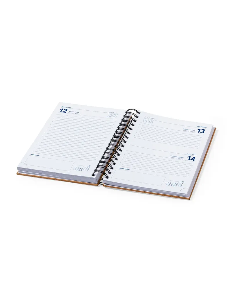 Agenda TORKIX A5 2027 de cuero reciclado para empresas personalizado de  imagen 1