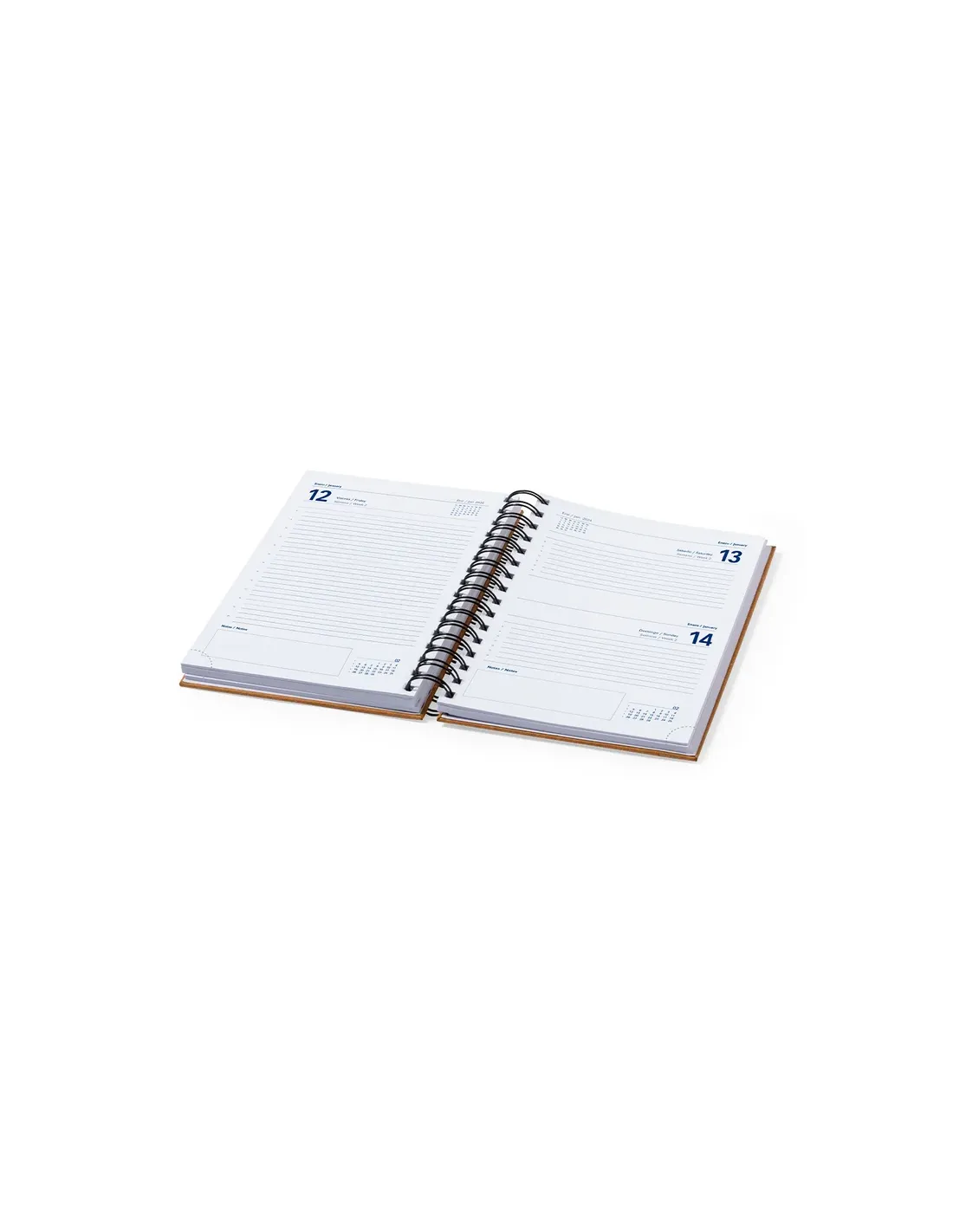 Agenda Torkix A5 de cuero reciclado para empresas personalizado de  imagen 1