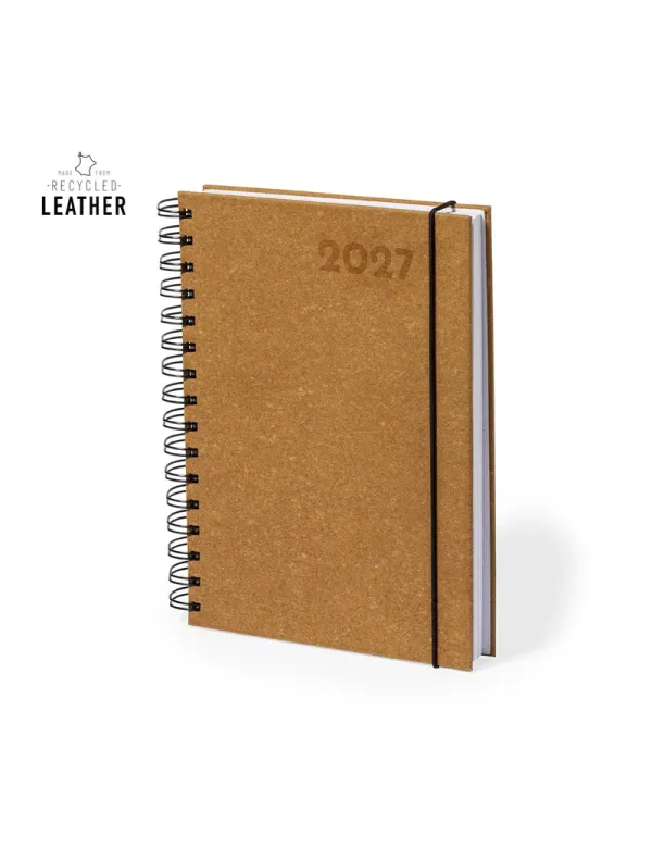 Agenda Torkix A5 de cuero reciclado para empresas personalizado de  imagen 3