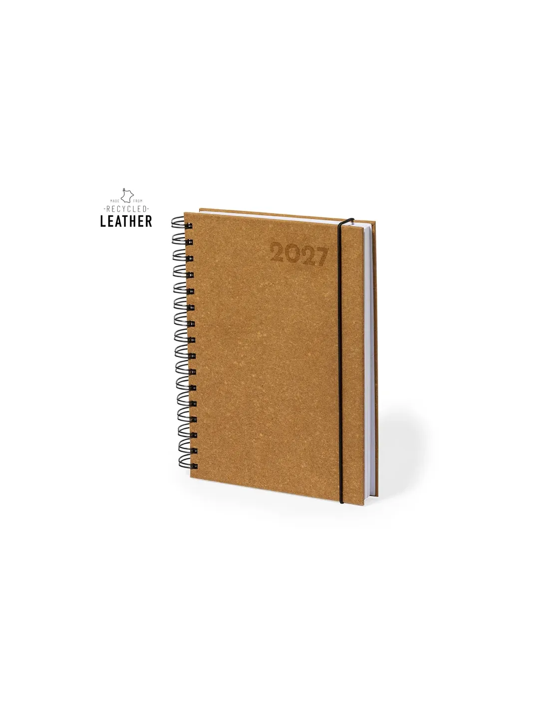 Agenda Torkix A5 de cuero reciclado para empresas personalizado de  imagen 3