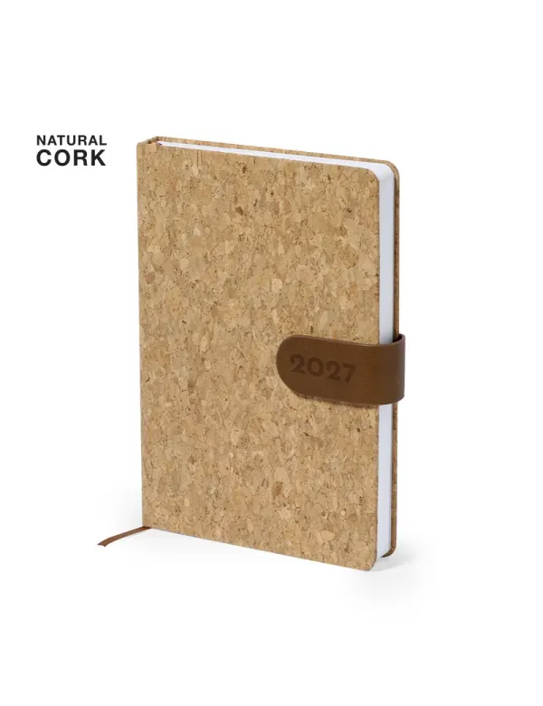 Agenda Flinex A5 de corcho natural para empresas personalizado de  imagen 2