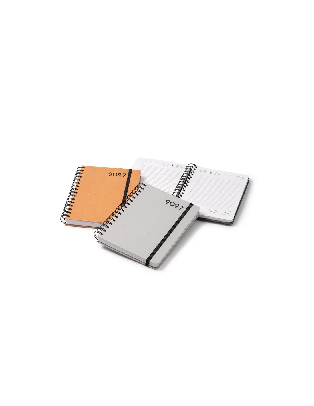 Agenda KURTIS A5 con anillas de cuero reciclado día por página personalizado de Stamina imagen 7