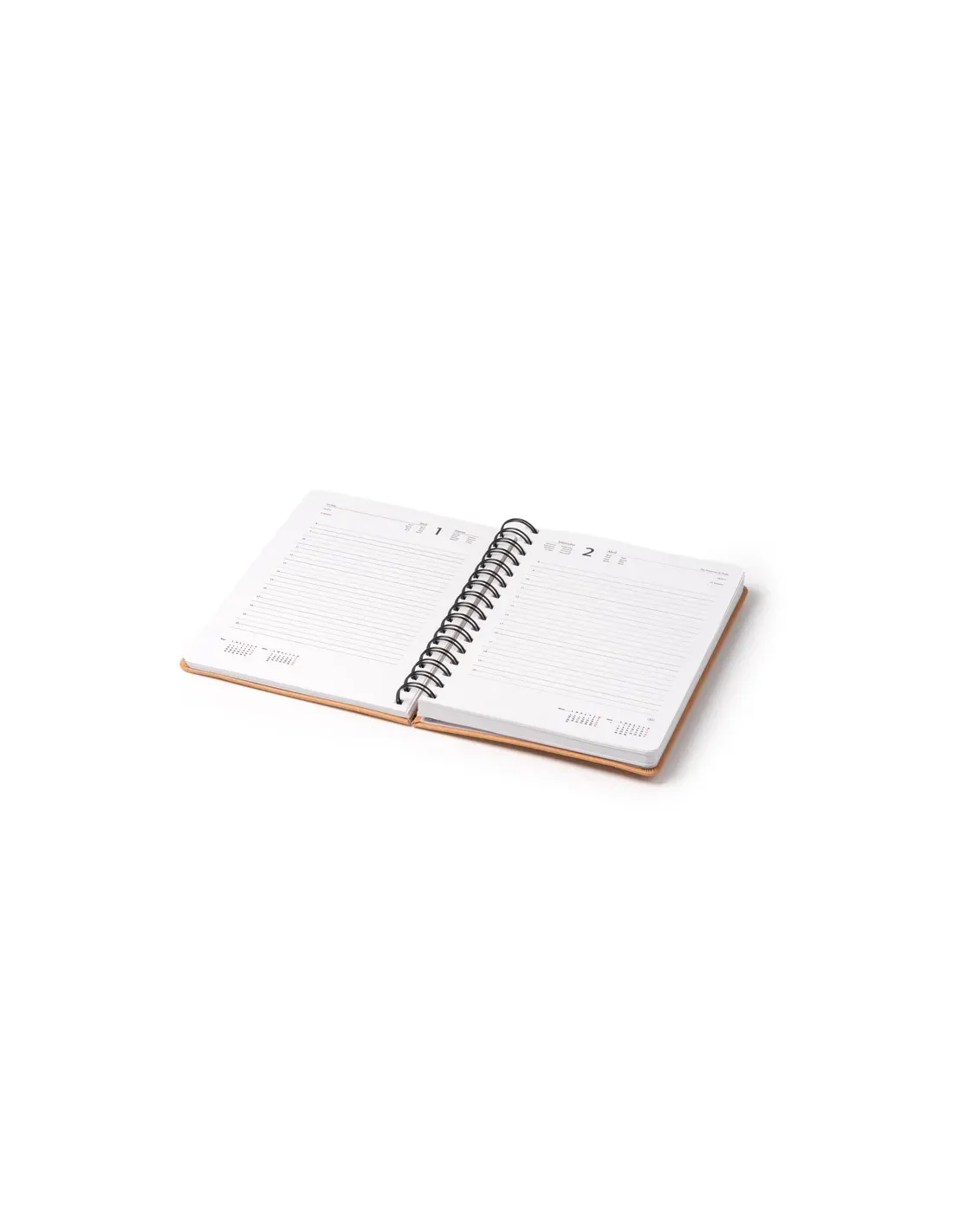 Agenda KURTIS A5 con anillas de cuero reciclado día por página personalizado de Stamina imagen 4