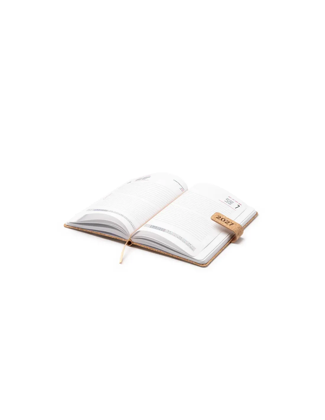 Agenda VASIR A5 2027 de corcho natural para empresas personalizado de Stamina imagen 3