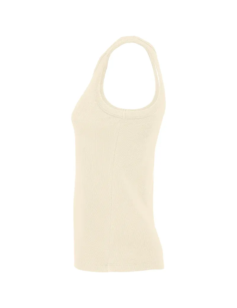 Camiseta sin mangas DRIBE mujer en punto canalé stretch personalizado de Roly imagen 13