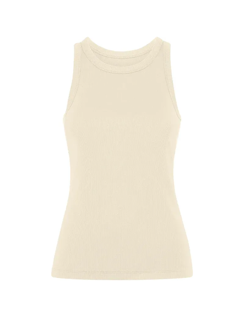 Camiseta sin mangas DRIBE mujer en punto canalé stretch personalizado de Roly imagen 14