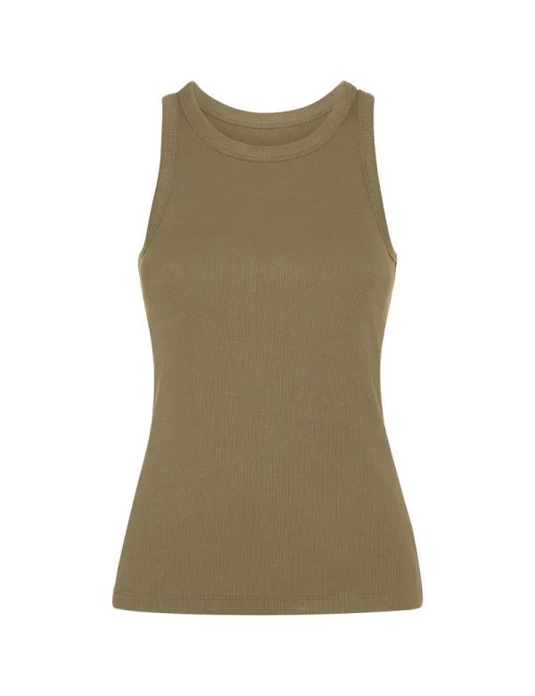 Camiseta sin mangas DRIBE mujer en punto canalé stretch personalizado de Roly imagen 18