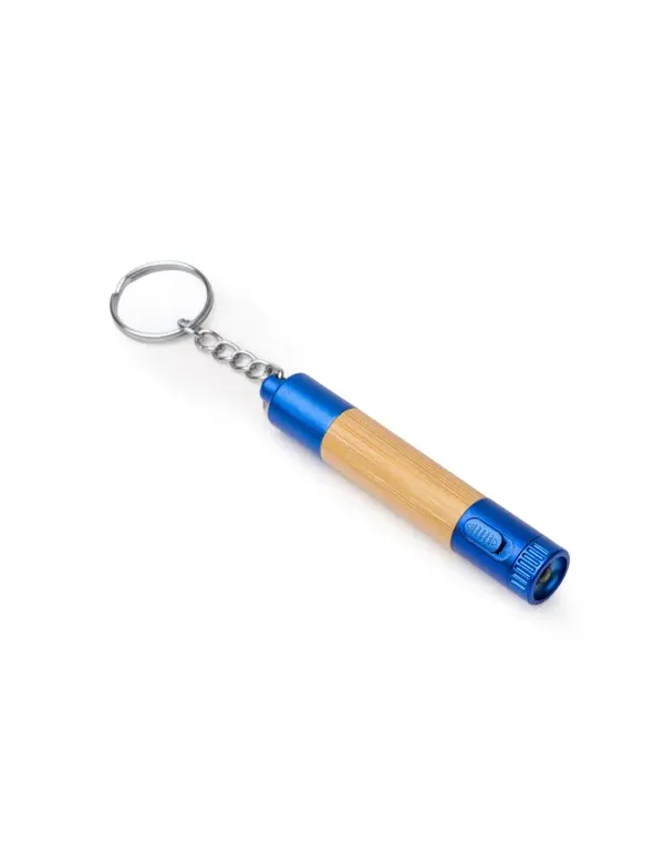 Llavero MINFER con bolígrafo y linterna LED de bambú personalizable personalizado de Stamina imagen 6