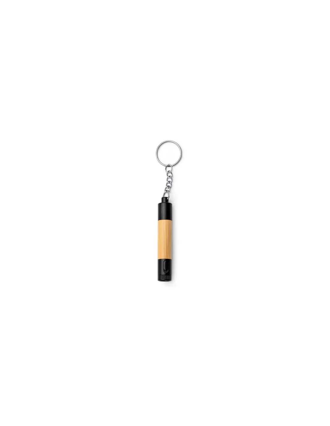 Llavero MINFER con bolígrafo y linterna LED de bambú personalizable personalizado de Stamina imagen 1