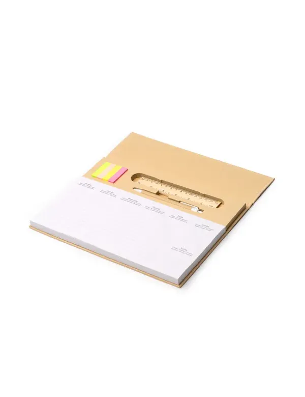 Planificador semanal DAIBER de sobremesa con set de escritura personalizado de Stamina imagen 1