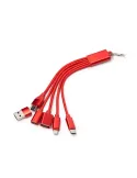 Cable cargador KOLTAX 7 en 1 de aluminio reciclado personalizable personalizado de Stamina imagen 5