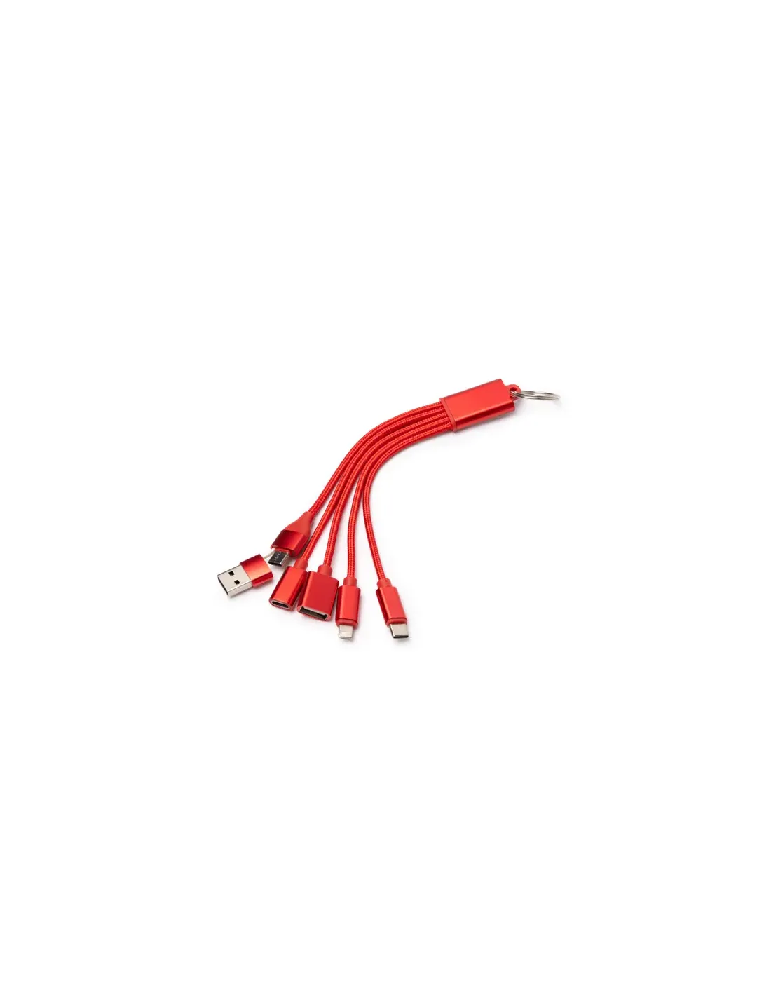 Cable cargador KOLTAX 7 en 1 de aluminio reciclado personalizable personalizado de Stamina imagen 5
