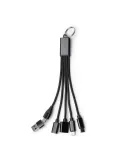 Cable cargador KOLTAX 7 en 1 de aluminio reciclado personalizable personalizado de Stamina imagen 1