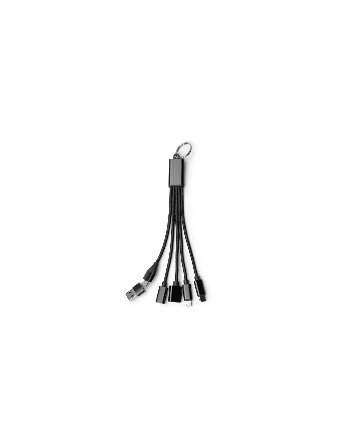 Cable cargador KOLTAX 7 en 1 de aluminio reciclado personalizable personalizado de Stamina imagen 1