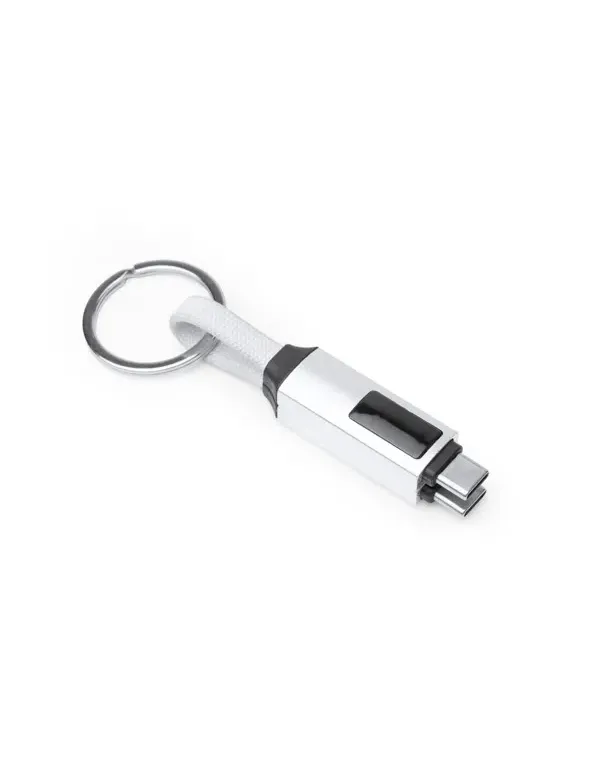 Cable cargador PERNIK USB-C 60W con llavero personalizable personalizado de Stamina imagen 5