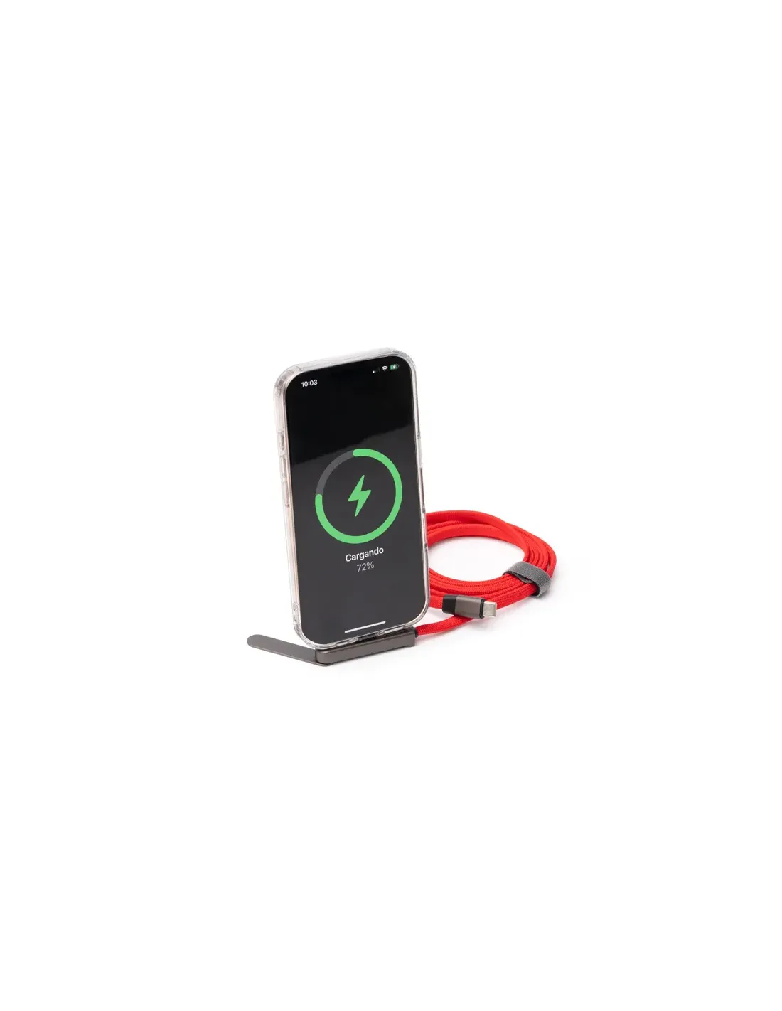 Cable cargador PRYOR USB-C 60W con soporte para smartphone personalizable personalizado de Stamina imagen 8