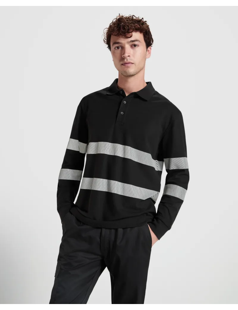 Polo FORAN L/S de manga larga alta visibilidad Roly WRK personalizado de Roly imagen 4