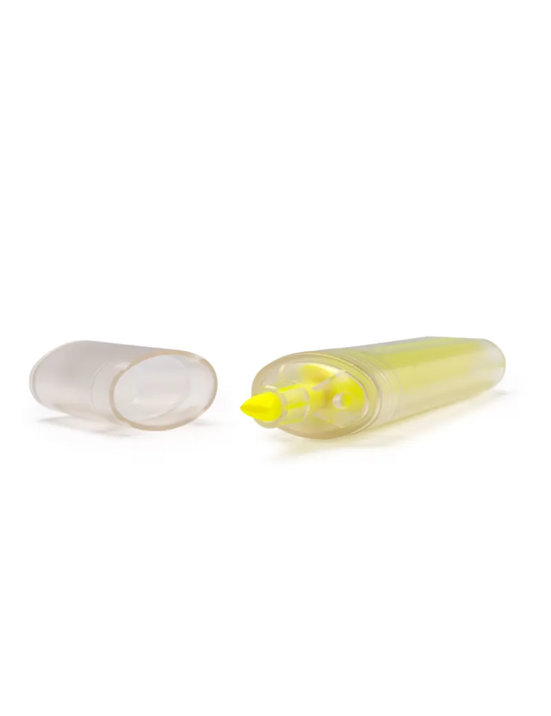 Marcador ALBION amarillo flúor de plástico reciclado RPET personalizado de Stamina imagen 8