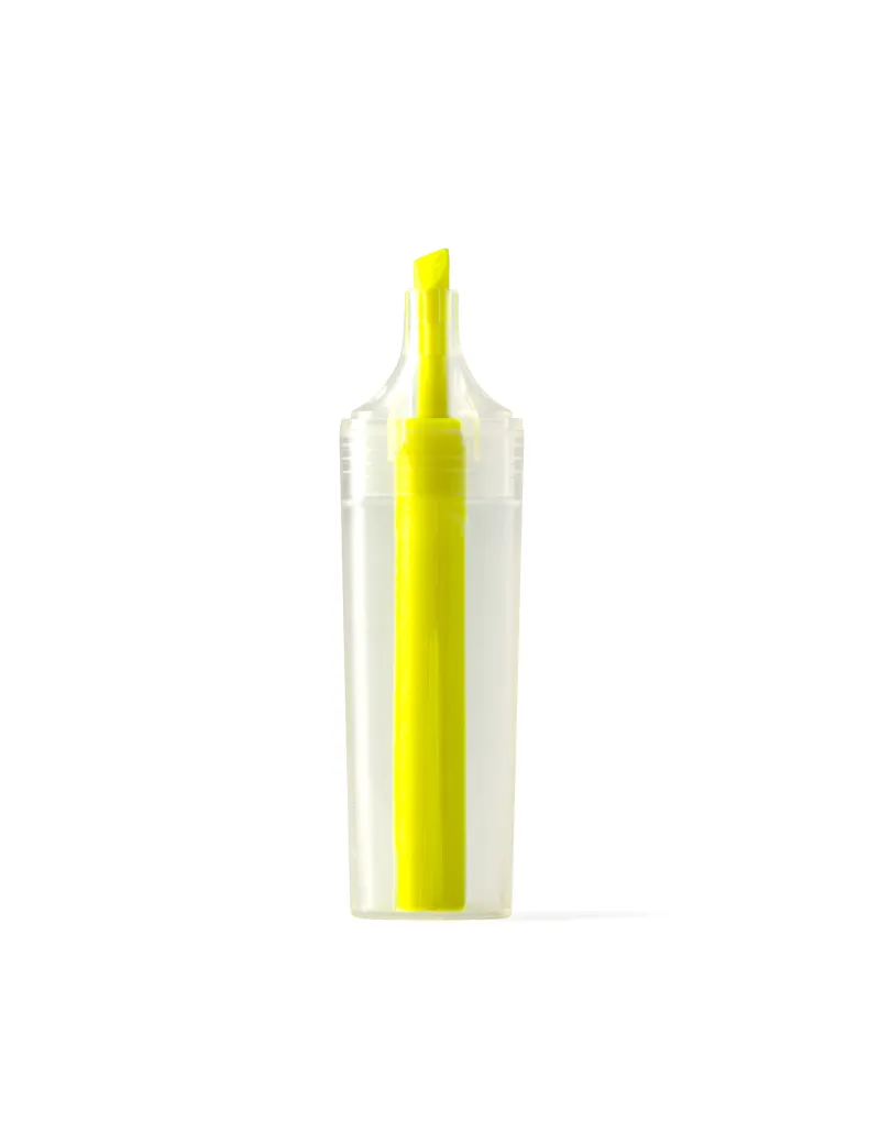Marcador ALBION amarillo flúor de plástico reciclado RPET personalizado de Stamina imagen 10