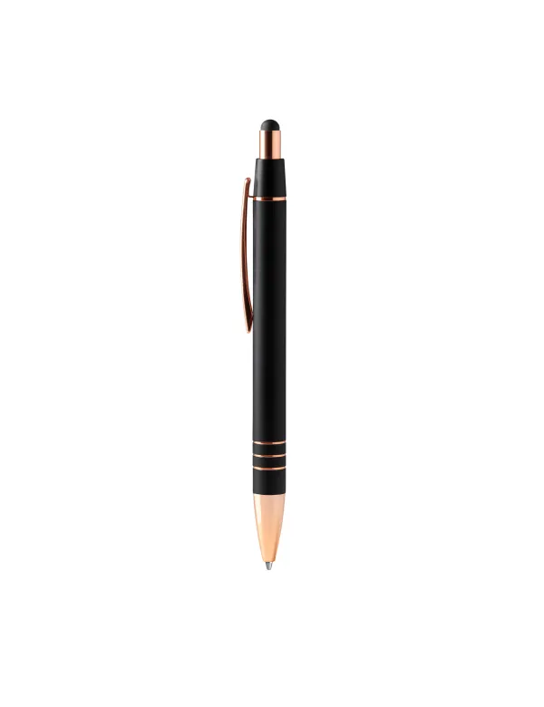 Bolígrafo metálico LEIVA con detalles en cobre grabado láser | Regalo corporativo premium personalizado de Stamina imagen 2