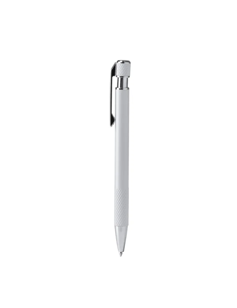 Bolígrafo BLOMY de aluminio reciclado mate con detalles plata personalizado de Stamina imagen 2