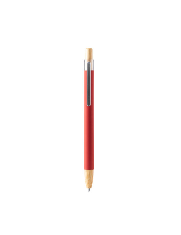 Bolígrafo SILMA Personalizado – Diseño Metálico con Detalles en Bambú para Regalos Promocionales personalizado de Stamina imagen