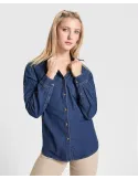 Camisa vaquera LUJAN WOMAN de manga larga con tejido stretch personalizado de Roly imagen 10